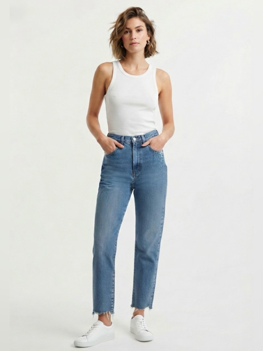 Vintage P.S. Gitano High Rise Mom Jeans | Size 12 | Embroidered Pocket 90s